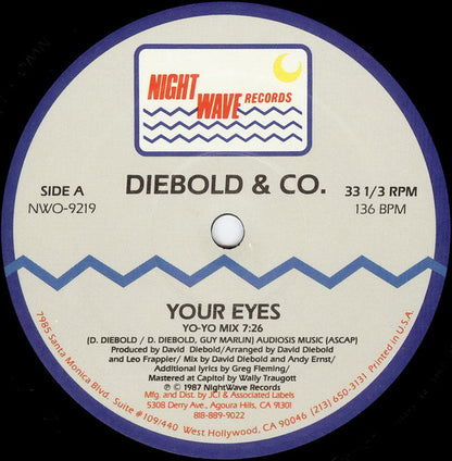 Diebold & Co. : Your Eyes (12")