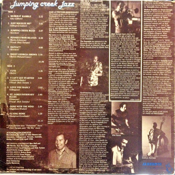 Dick Tattam : Jumping Creek Jazz (LP, Album)