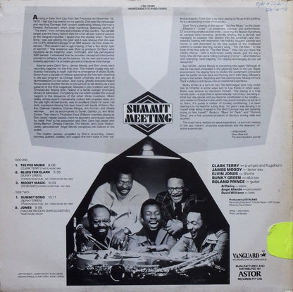 Elvin Jones, James Moody, Clark Terry, Bunky Green, Roland Prince : Summit Meeting (LP, Album)