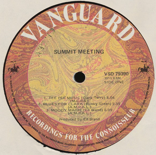Elvin Jones, James Moody, Clark Terry, Bunky Green, Roland Prince : Summit Meeting (LP, Album)