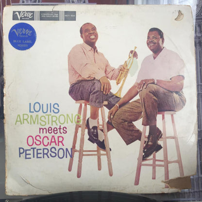 Louis Armstrong, Oscar Peterson : Louis Armstrong Meets Oscar Peterson (LP, Album, Mono)