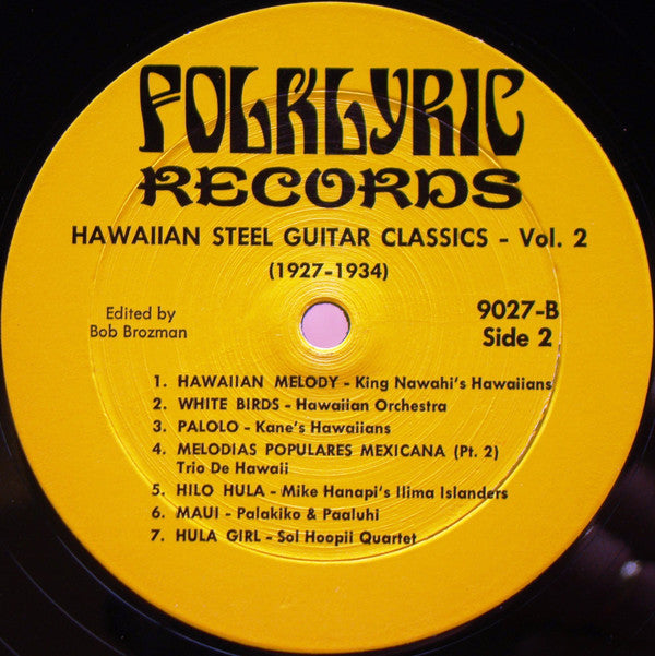 Various : Hawaiian Steel Guitar Classics - Volume 2 (1927-1934) (LP, Comp)