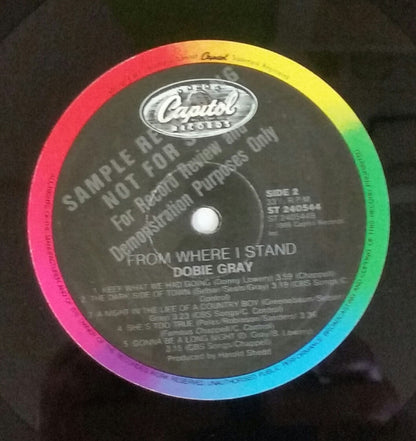 Dobie Gray : From Where I Stand (LP, Album, Promo)