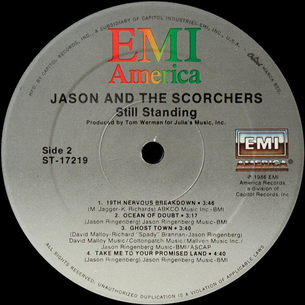 Jason & The Scorchers : Still Standing (LP, Album)