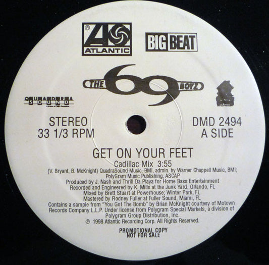 The 69 Boyz* Featuring Lana (11) : Get On Your Feet (Remixes) (12", Promo)
