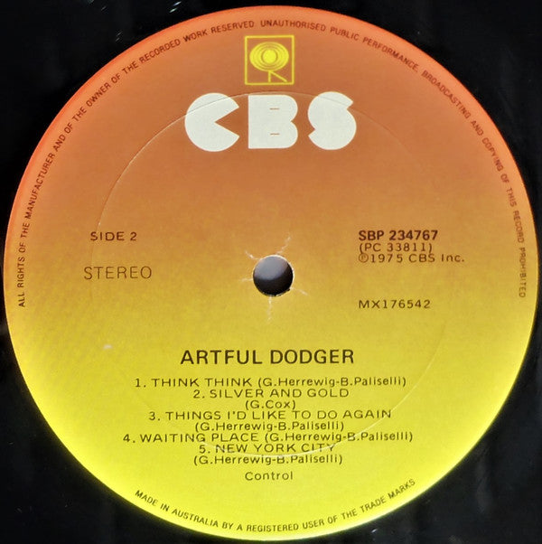 Artful Dodger (3) : Artful Dodger (LP, Album)
