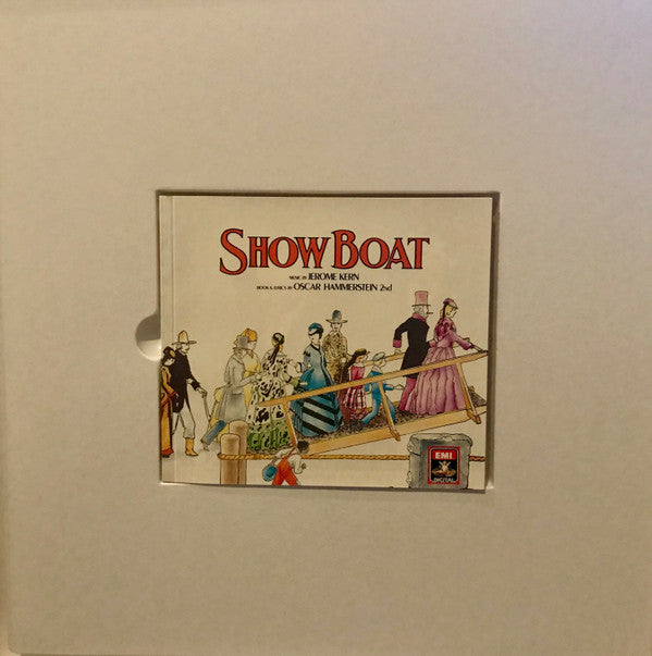 Frederica von Stade, Jerry Hadley, Bruce Hubbard, Paige O'Hara, David Garrison, Karla Burns, Robert Nichols, Nancy Kulp, Lillian Gish (2), Teresa Stratas, The Ambrosian Opera Chorus, London Sinfonietta Conducted By John McGlinn : Show Boat (3xLP, Album + Box, Album)