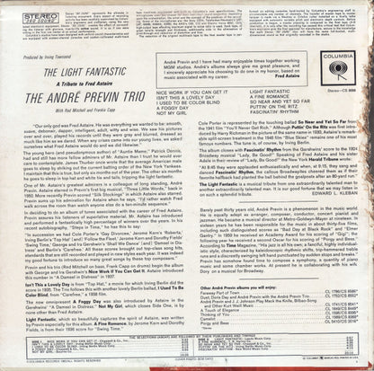 The André Previn Trio With Red Mitchell And Frankie Capp* : The Light Fantastic: A Tribute To Fred Astaire (LP, Album)