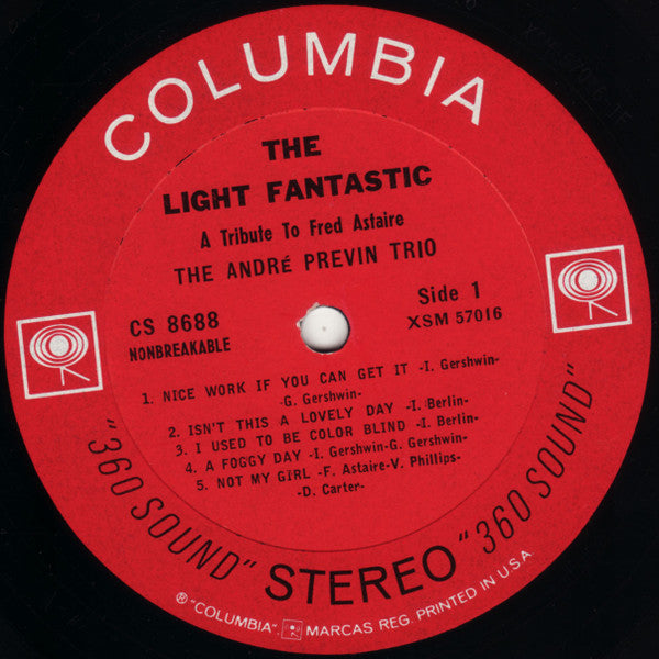 The André Previn Trio With Red Mitchell And Frankie Capp* : The Light Fantastic: A Tribute To Fred Astaire (LP, Album)