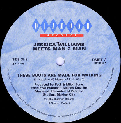 Jessica Williams Meets Man 2 Man : These Boots Are Made For Walking (12")