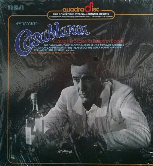 Charles Gerhardt, National Philharmonic Orchestra : Casablanca - Classic Film Scores For Humphrey Bogart  (LP, Quad)