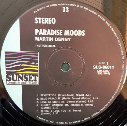 Martin Denny : Paradise Moods (LP, Comp)