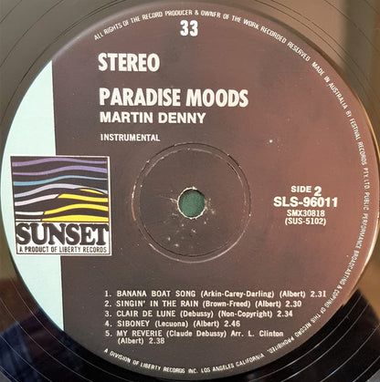 Martin Denny : Paradise Moods (LP, Comp)