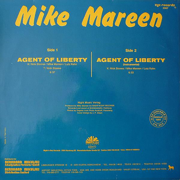 Mike Mareen : Agent Of Liberty (12", Maxi)