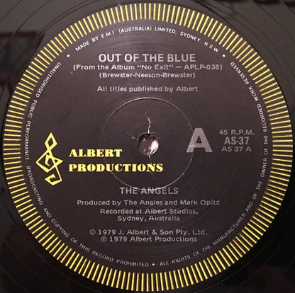 The Angels : Out Of The Blue (12", Maxi, Bla)