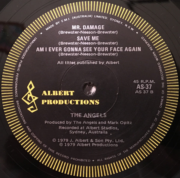 The Angels : Out Of The Blue (12", Maxi, Bla)