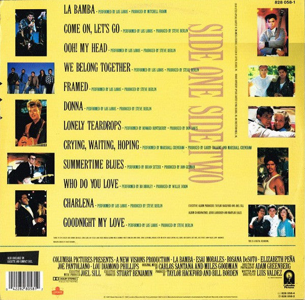Various : La Bamba - Original Motion Picture Soundtrack (LP, Comp)