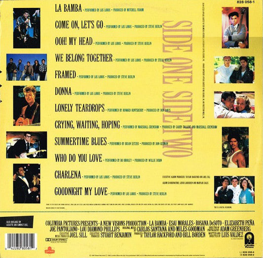 Various : La Bamba - Original Motion Picture Soundtrack (LP, Comp)