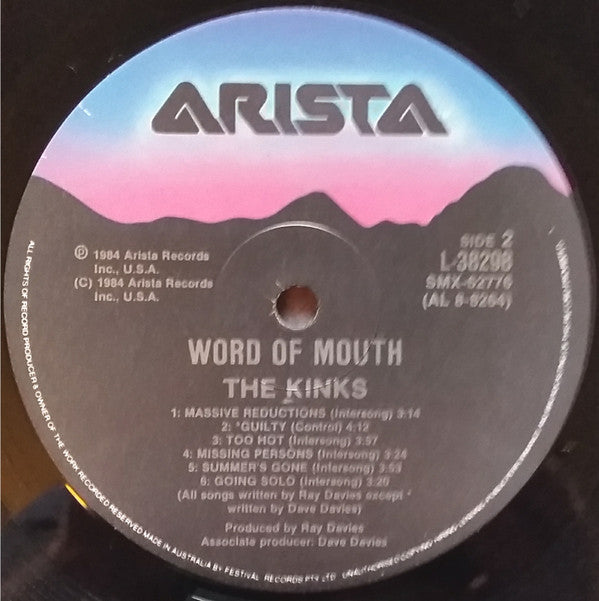 The Kinks : Word Of Mouth (LP, Album)