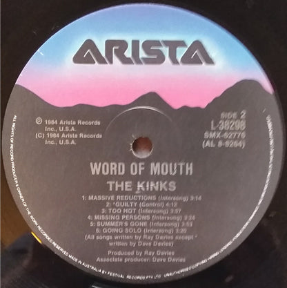 The Kinks : Word Of Mouth (LP, Album)