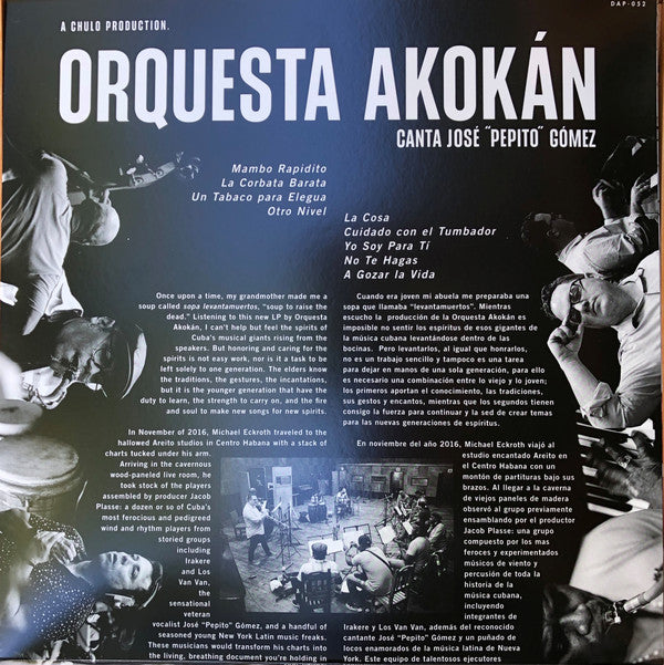 Orquesta Akokán Canta: José "Pepito" Gómez* : Orquesta Akokán (LP, Album, Gat)