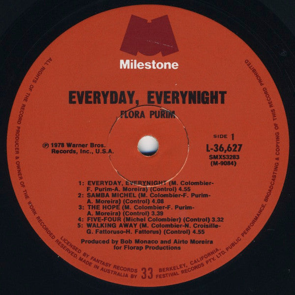 Flora Purim : Everyday, Everynight (LP, Album, Gat)