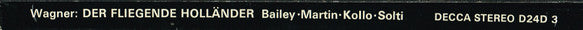 Wagner* - Bailey*, Martin*, Kollo*, I. Jones*, Krenn*, Talvela*, Chicago Symphony Chorus & Orchestra*, Solti* : Der Fliegende Holländer (3xLP, Album + Box)