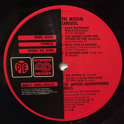 The British Quadrophonic Brass : The Musical Carousel (LP, Album)