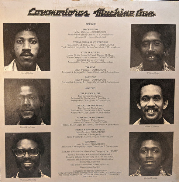 Commodores : Machine Gun (LP, Album)