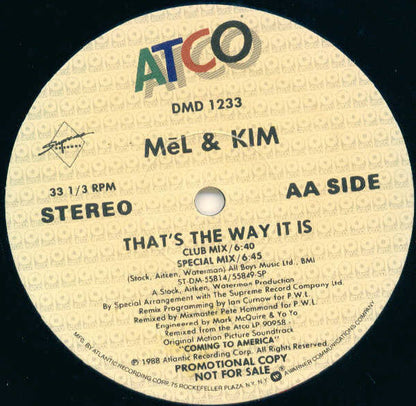 Mel & Kim : That's The Way It Is (12", Promo)