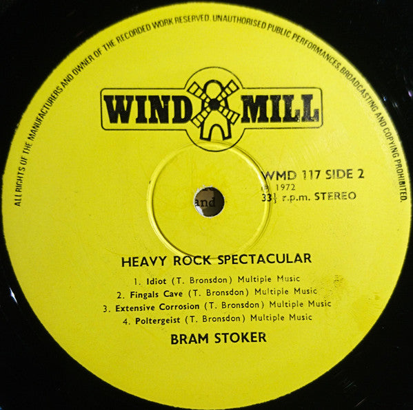 Bram Stoker (2) : Heavy Rock Spectacular (LP, Album)