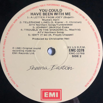 Sheena Easton : You Could Have Been With Me (LP, Album)