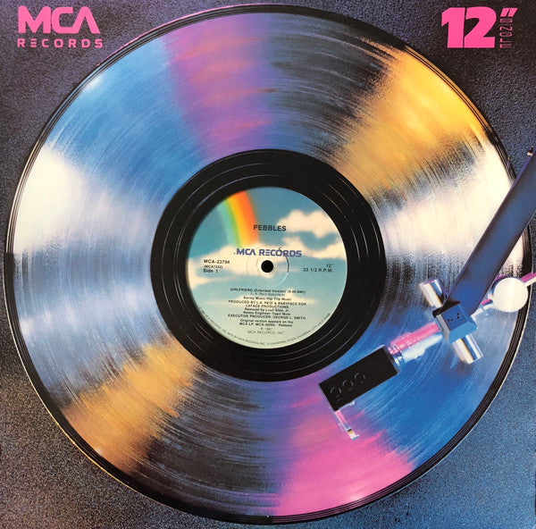 Pebbles : Girlfriend (12", Single, Gen)