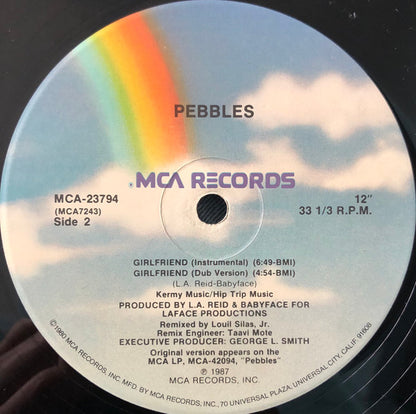 Pebbles : Girlfriend (12", Single, Gen)