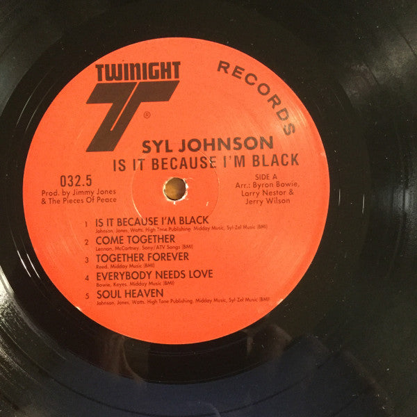 Syl Johnson : Is It Because I’m Black (LP, Album, RE)