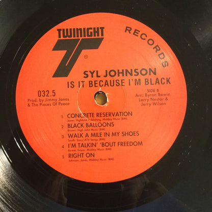 Syl Johnson : Is It Because I’m Black (LP, Album, RE)