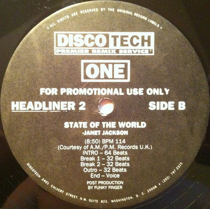 Various : DiscoTech One (2x12", Comp, Promo)