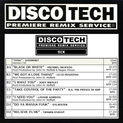 Various : DiscoTech Six (2x12", Comp, Promo)