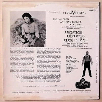 Elmer Bernstein : Desire Under The Elms (LP, Album)