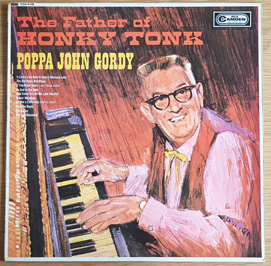 John Gordy : The Father Of Honky Tonk (LP, Album, Mono, Yel)