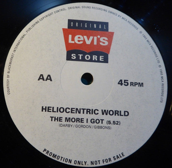 The James Taylor Quartet Featuring Noel McKoy / Heliocentric World :  Supernatural Feeling / The More I Get (12", Ltd, Promo)