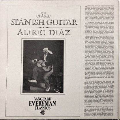 Alirio Díaz / Isaac Albéniz, Manuel De Falla, Enrique Granados, Miguel Llobet, Joaquín Malats, Luis De Milán, Alonso Mudarra, Luis de Narváez, Joaquín Rodrigo, Gaspar Sanz, Regino Sainz De La Maza, Domenico Scarlatti, Andrés Segovia, Fernando Sor, Francis : The Classic Spanish Guitar (2xLP, Comp, Gat)