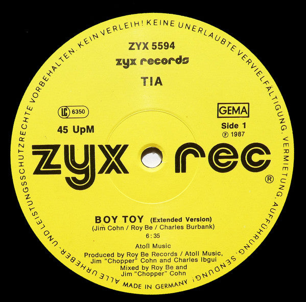 Tia : Boy Toy (12")