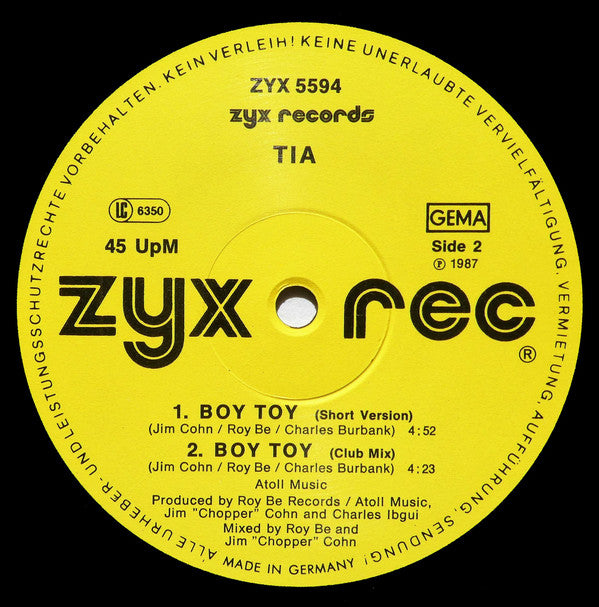 Tia : Boy Toy (12")