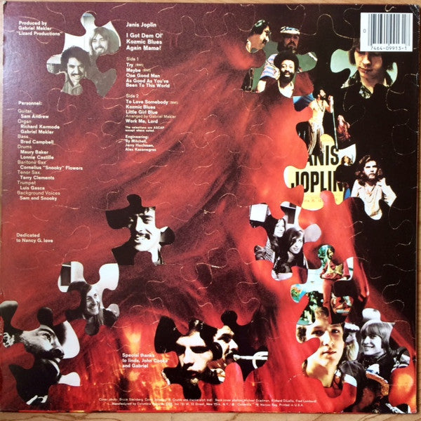 Janis Joplin : I Got Dem Ol' Kozmic Blues Again Mama! (LP, Album, RE)