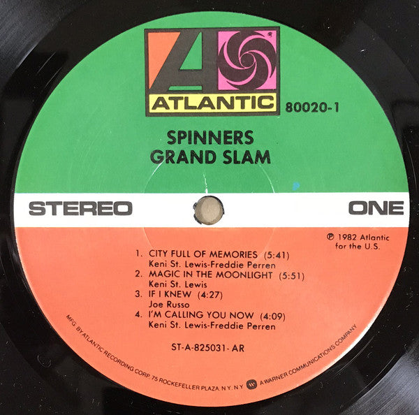 Spinners : Grand Slam (LP, Album, AR)
