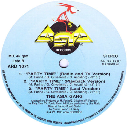 The Asia Gang* : Party Time (12")