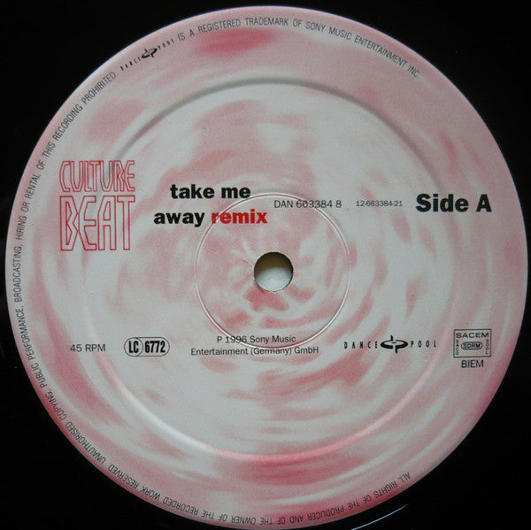 Culture Beat : Take Me Away (Remix) (2x12", Maxi)