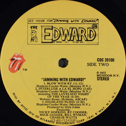 Nicky Hopkins, Ry Cooder, Mick Jagger, Bill Wyman, Charlie Watts : Jamming With Edward! (LP, Album, RI )