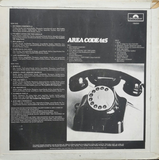 Area Code 615 : Area Code 615 (LP, Album)